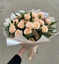 Букет Кремовые розы Латте в Дзержинском