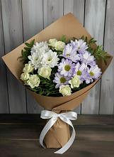 Букет цветов из:  Хризантемы и Розы #REPLACE_PRED# Дзержинском