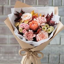 Букет цветов из:  Гвоздики, Хризантемы и Розы #REPLACE_PRED# Дзержинском