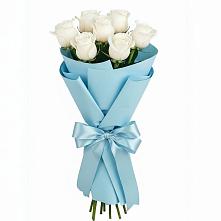 Букет 7 белых роз Проуд #REPLACE_PRED# Дзержинском