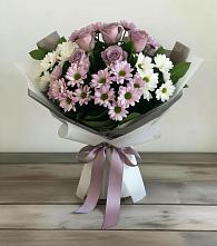Букет цветов из:  Хризантемы и Розы в Дзержинском