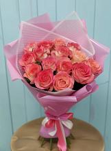 Букет 15 Розовых роз Равель #REPLACE_PRED# Дзержинском